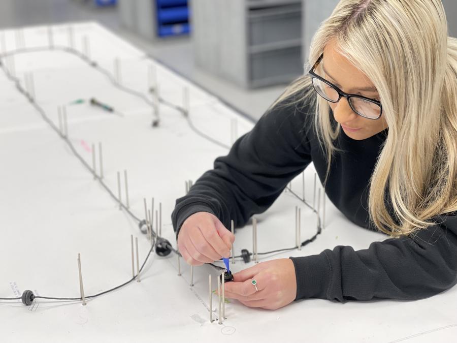 Lucy Fulton, M-Sport, Electrical Harness Technician. 